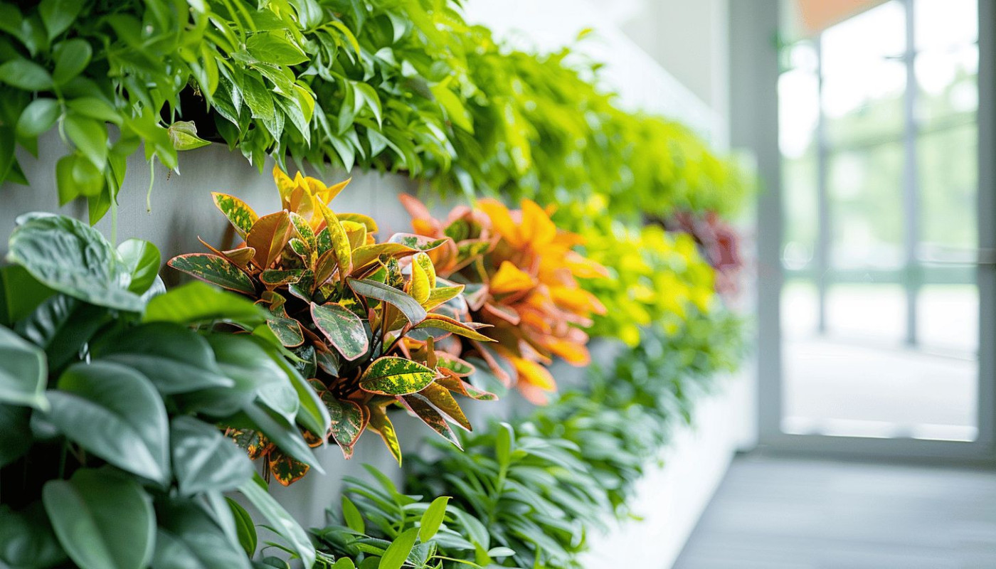 Mur végétal intérieur installation et entretien pour un air purifié